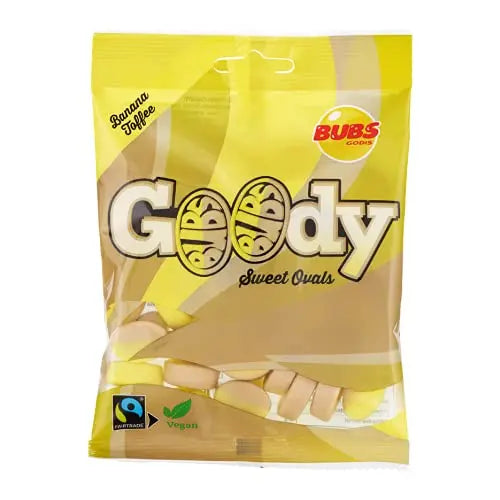BUBS Goody Sweet Ovals Banana Toffee 90g OhMyCandyBox