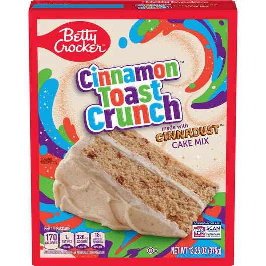 Betty Crocker Cake Mix Cinnamon Toast Crunch Cinnadust 375g OhMyCandyBox