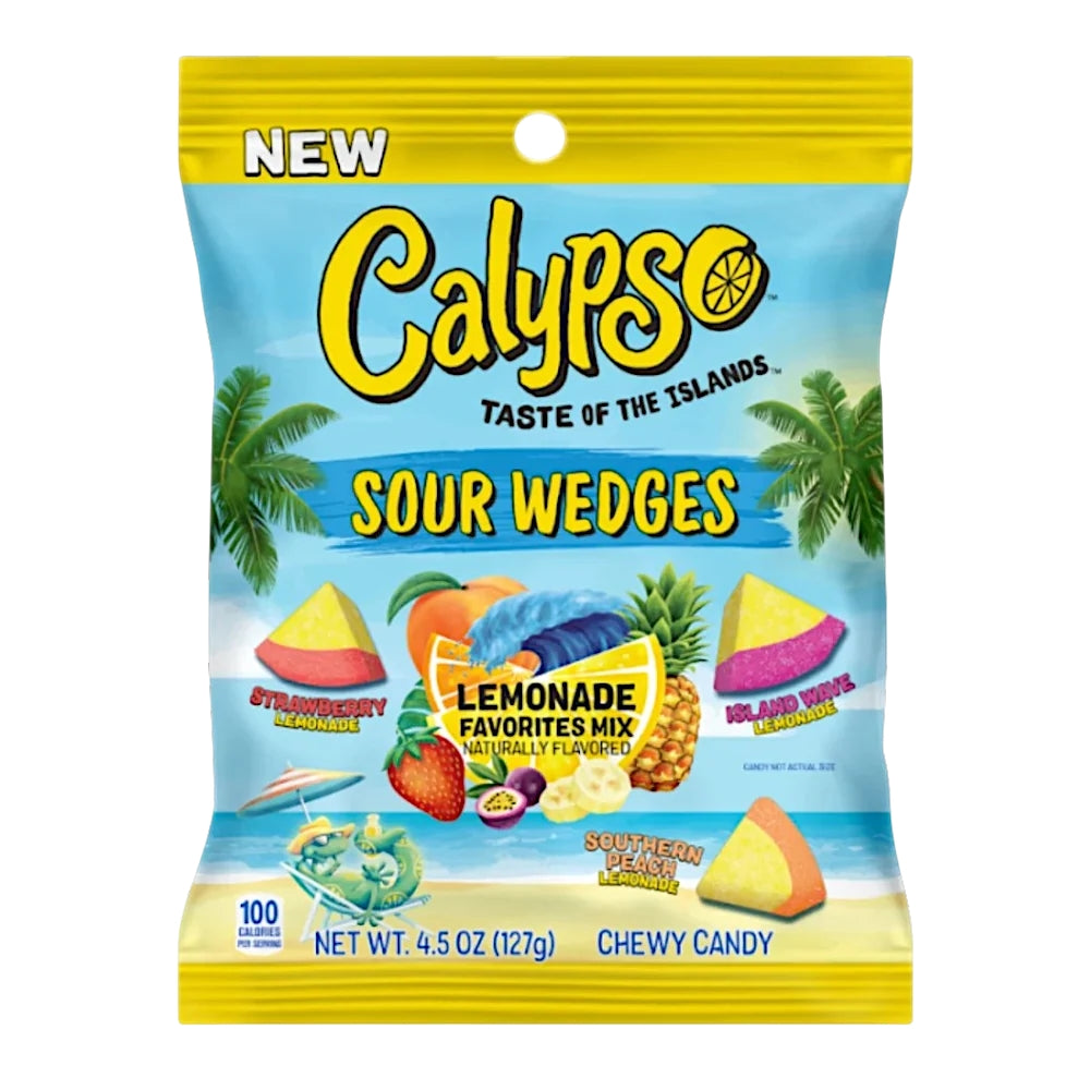 Calypso Sour Wedges Lemonade 127g