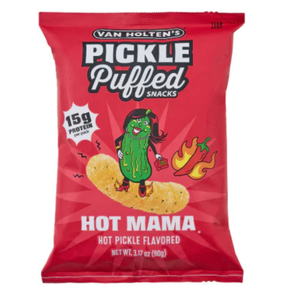 Van Holten's Pickle Puffed Snacks Hot Mama 50g