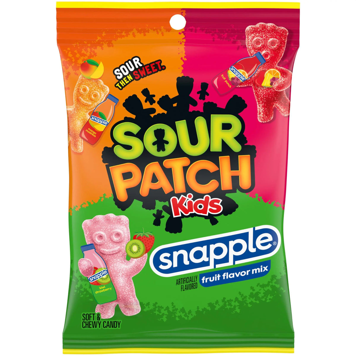 Mješavina bombona Sour Patch Kids Snapple, vrećica 102 g