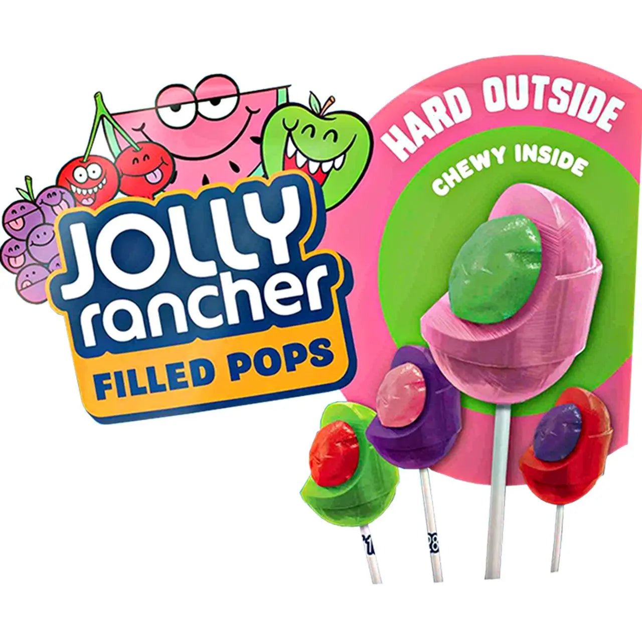 Jolly Rancher Filled Pops 16g - OhMyCandyBox