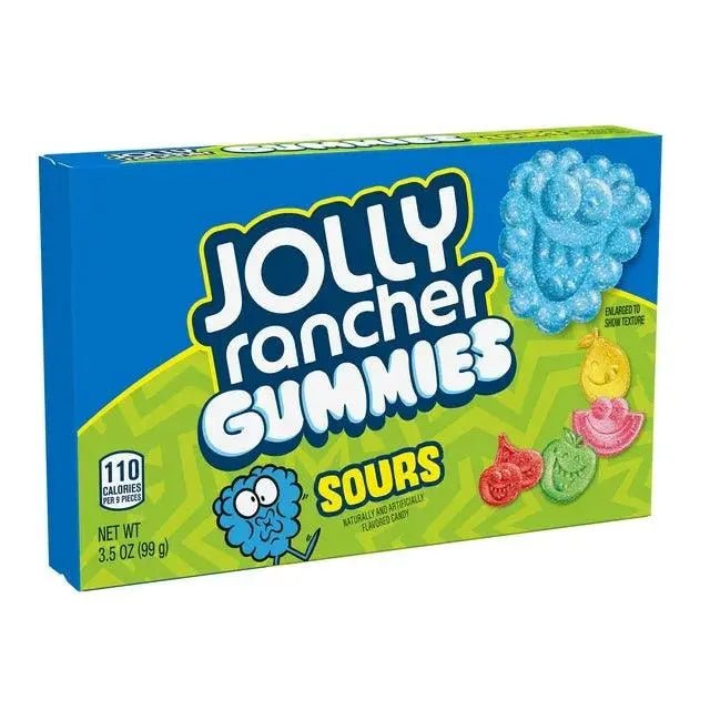 Kisela gumena bombona u kutiji Jolly Rancher, plava-zelena ambalaža, 99 g.