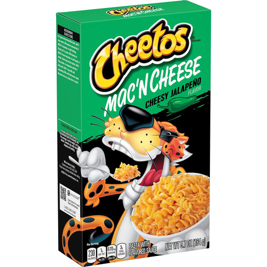 Cheetos Mac'n Cheese jalapeno 160 g, prednja kutija s tjesteninom
