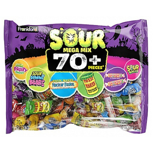 Pakiranje Frankford Sour Mega Mix slatkiša, 70 kom, 283 g
