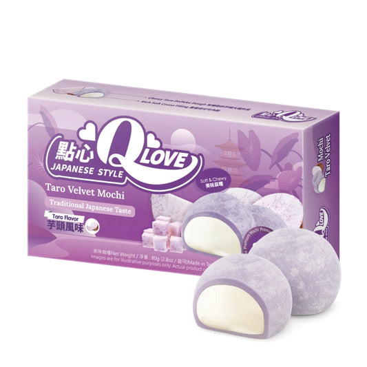QLove Velvet Taro Mini Mochi 80g