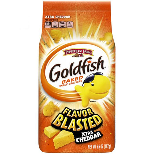 Goldfish Crackers Flavor Blasted Xtra Cheddar 187g