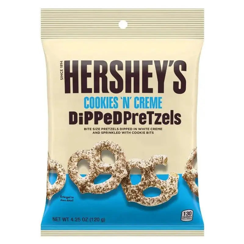 Hershey's Dipped Pretzels Cookies 'n' Creme 120g OhMyCandyBox