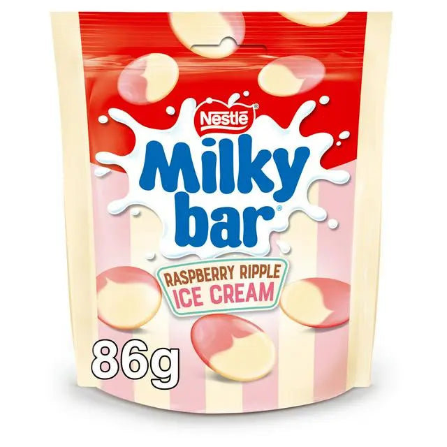 Milkybar Buttons Raspberry Ripple Ice Cream 86g OhMyCandyBox
