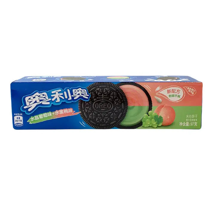 Oreo Double Crystal Grape & Peach Creme 97g OhMyCandyBox