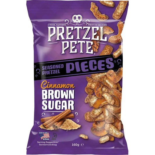 Pretzel Pete Pieces Cinnamon Brown Sugar 160g OhMyCandyBox