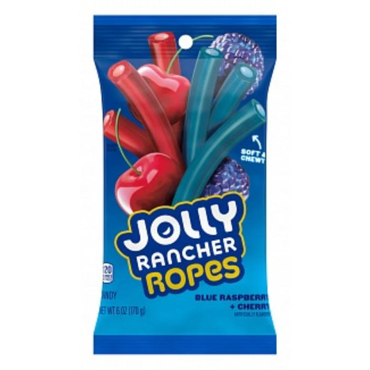 Jolly Rancher Ropes Blue Raspberry & Cherry 170g