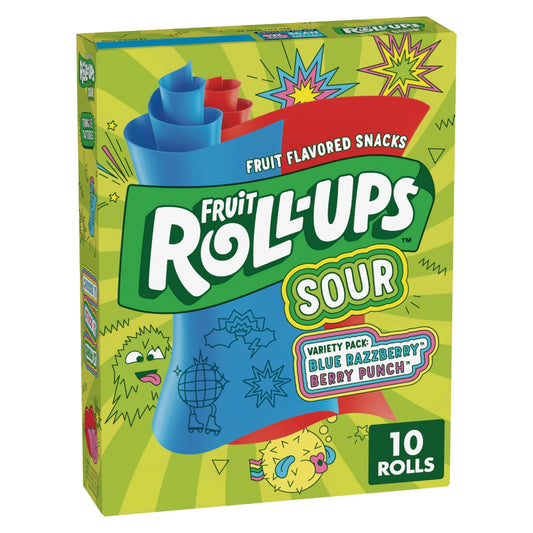 Fruit Roll-Ups Sour 10 Pack 141g
