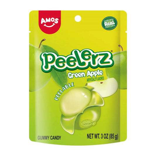 Amos Peelerz Gummy Green Apple 85g - OhMyCandyBox