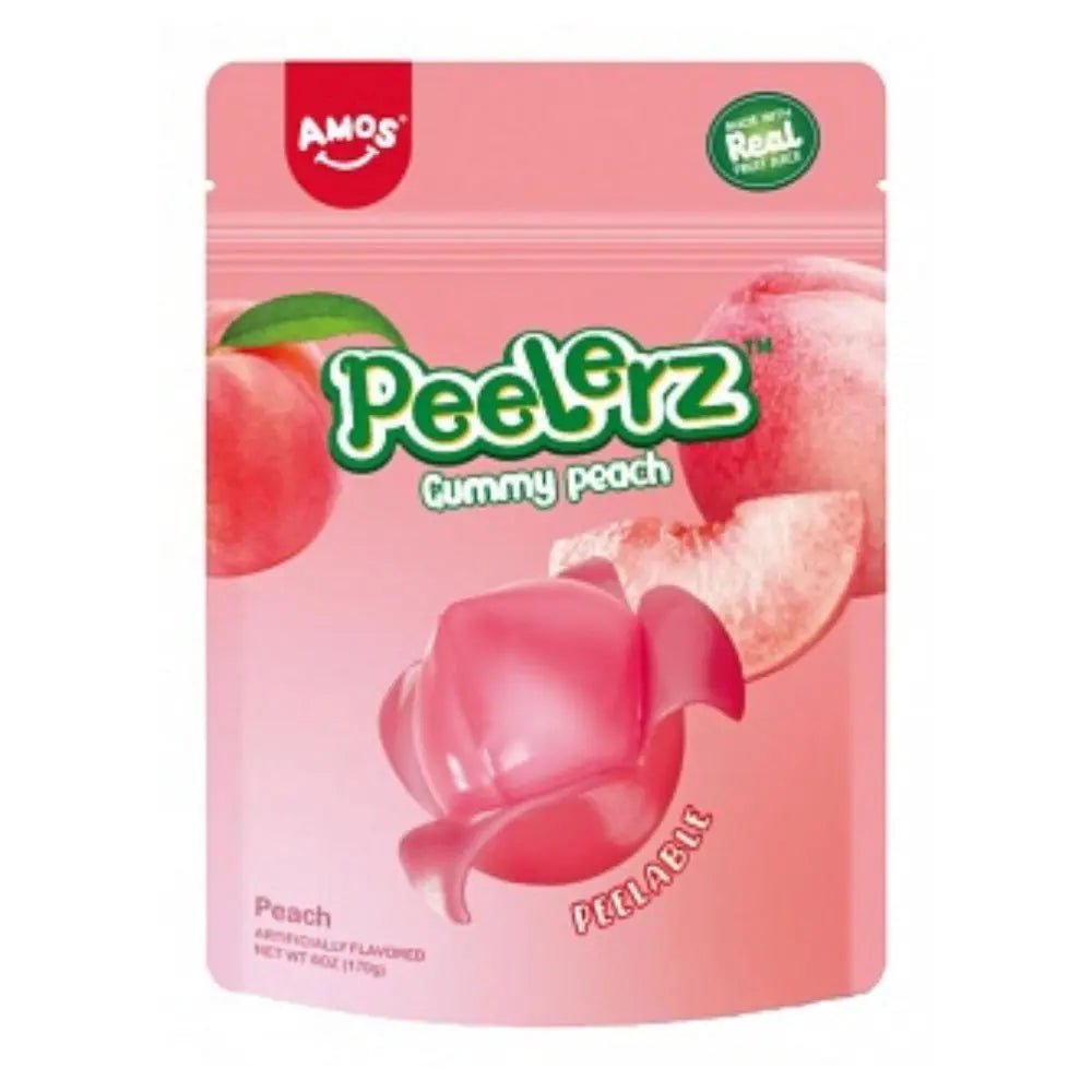 Amos Peelerz Gummy Peach 170g - OhMyCandyBox