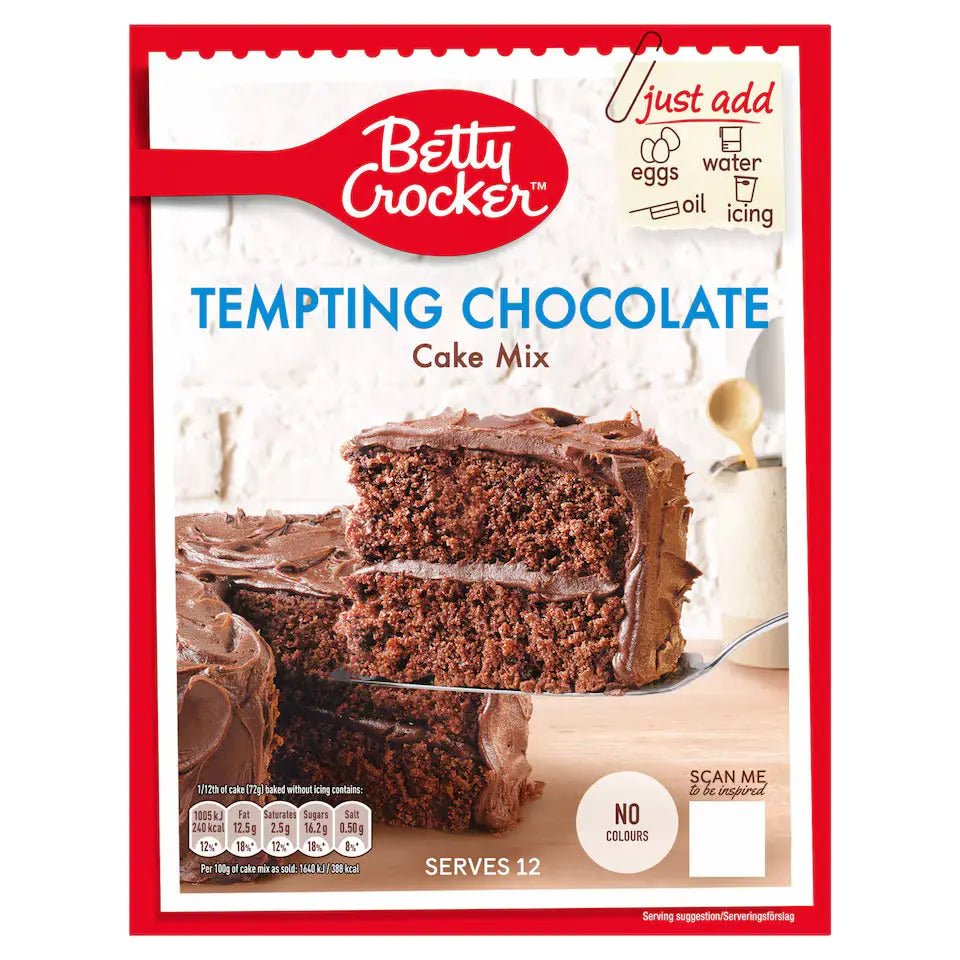 Betty Crocker Cake Mix Tempting Chocolate 425g - OhMyCandyBox