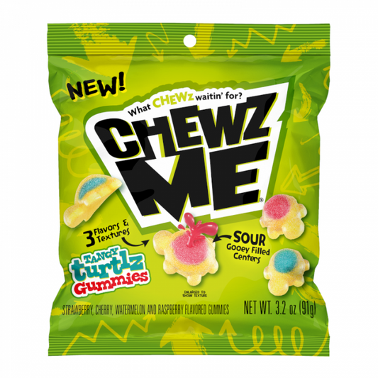 Chewz Me Sour Tangy Turtlez Gummies 91g