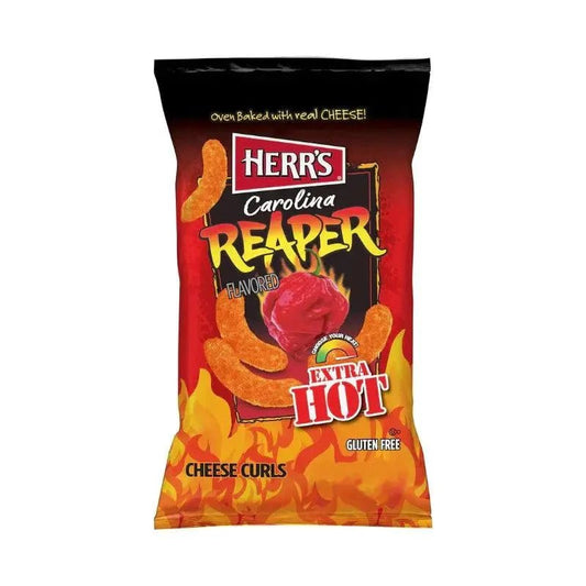 Herr’s Carolina Reaper Cheese Curls 28g - OhMyCandyBox