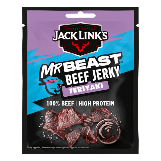 Jack Link’s MrBeast Beef Jerky Teriyaki 40g - OhMyCandyBox