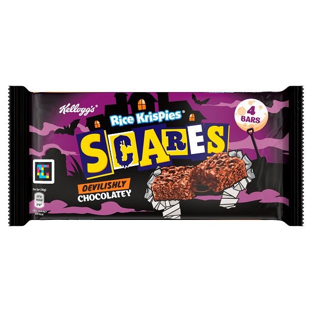 Kellogg’s Rice Krispies Scares čokoladna energetska šipka, 4 bara, pakiranje